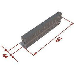 Vyväzovací panel 1U 19" obojstranná plast. lišta