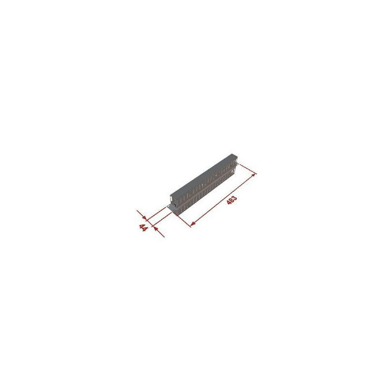 Vyväzovací panel 1U 19" obojstranná plast. lišta