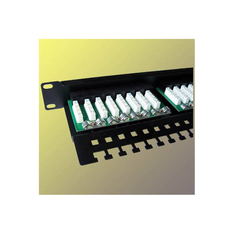 DATACOM Patch panel 24x RJ-45, Cat5e UTP, 19" s vyviazaním, horný zárez