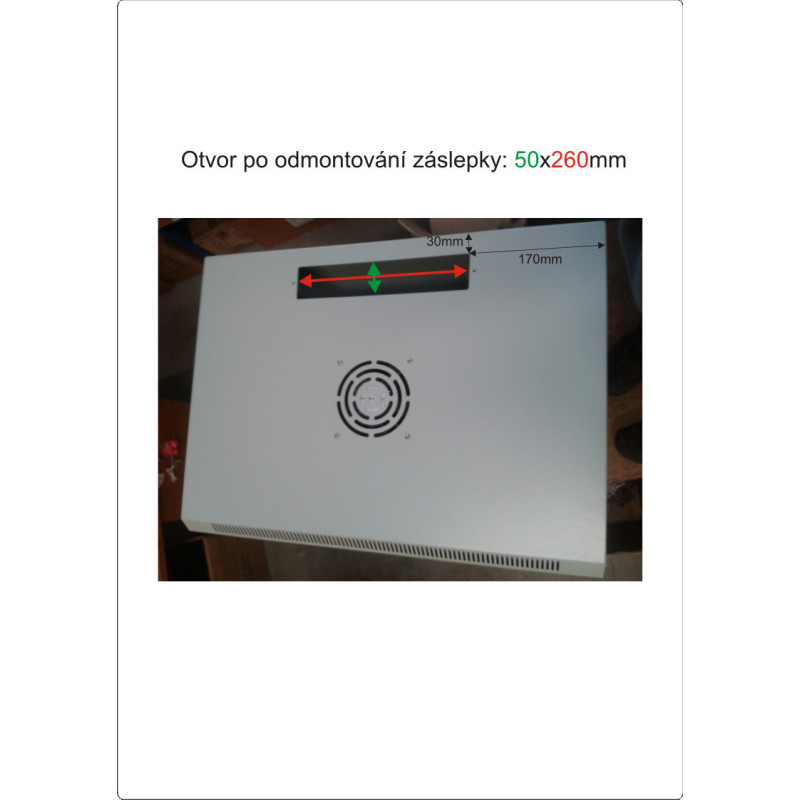 Datacom 19" rozvádzač jednodielny 15U/hl.450mm