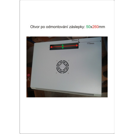 Datacom 19" rozvádzač jednodielny 15U/hl.450mm
