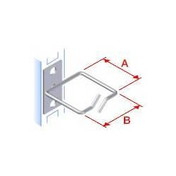 Vyväzovací háčik 40x40 D1 kov ľavý fix, čelný gate