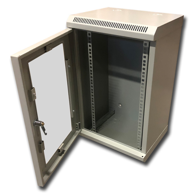 10" rack jednodielny 12U/280 DATACOM šedý Skl.dv.