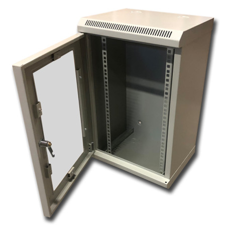10" rack jednodielny 12U/280 DATACOM šedý Skl.dv.