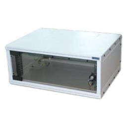19"rozvádzač jednodielny 6U/400mm FLAT-PACK skl.dv.
