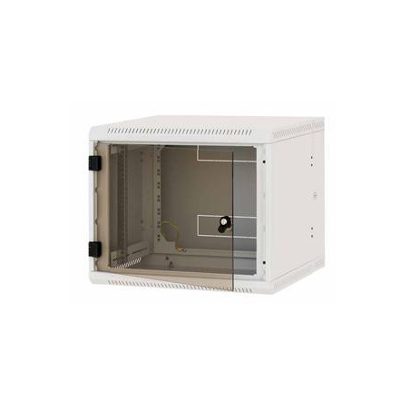 19" rozvádzač dvojdielny 6U/295mm celosklenené dvere