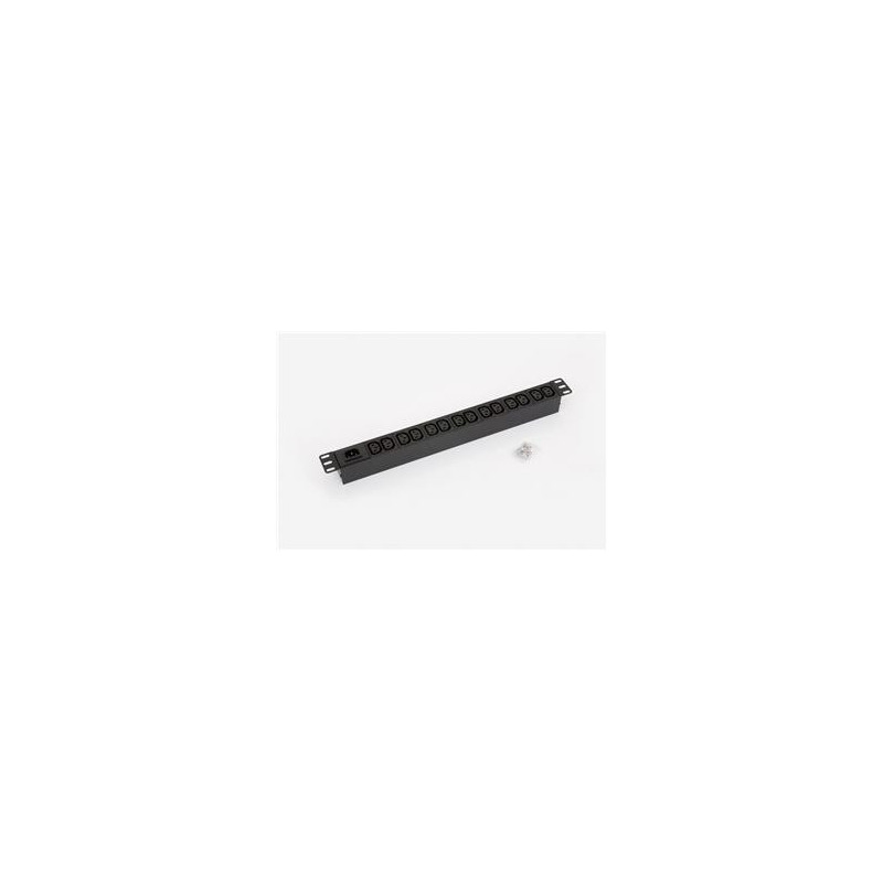 19" 14x IEC0 C13, IEC C14 vstup, bez kábla, RAL9005
