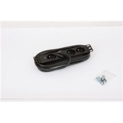 10" 4xCZ zásuvka, kontrolka, 3x1.5mm-2m kábel