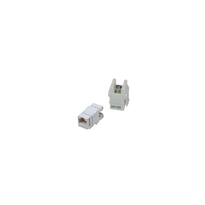 DATACOM UTP Keystone Cat6 biely Dual Slim zadný zárez