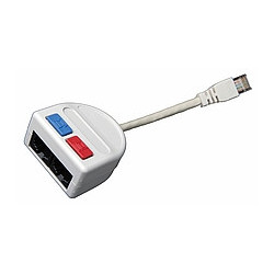 Rozdvojka počítač (10BaseT)/telefón 2 x RJ45