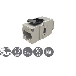 Rýchlozarezávací keystone Solarix CAT5E STP SXKJ-5E-STP-BK-NA