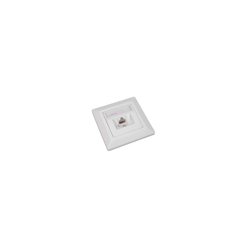 Zásuvka Solarix CAT5E UTP 1 x RJ45 pod omietku biela
