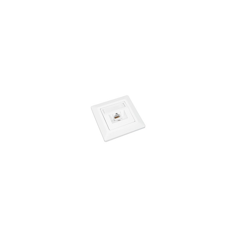 Zásuvka Solarix CAT6 STP 1 x RJ45 pod omietku biela