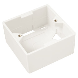 Box na omietku pre zásuvku SX9 biely 80 x 80 x 41mm