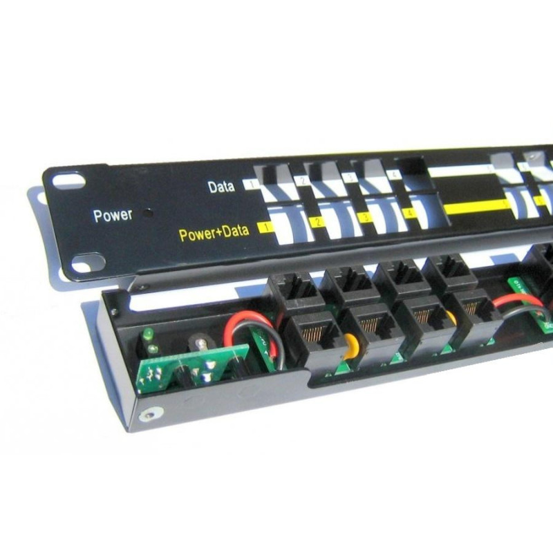 POE-PAN12, 12-portový pasívny POE panel