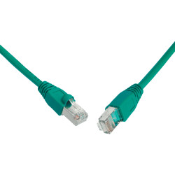 SOLARIX patch kábel CAT6 UTP PVC 0,5m zelený