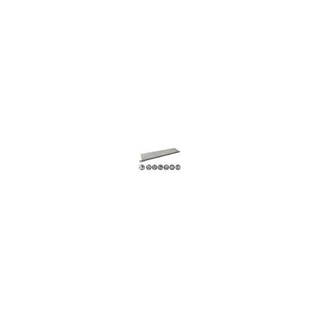 19" patch panel Solarix 24xRJ45 CAT6 STP s vyväzovacou lištou 0,5U SX24HD-6-STP-SL