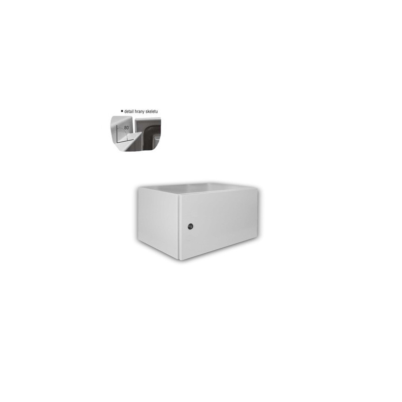 Datacom 19"vonkajší rozvádzač 4U/600x400 IP65 sivý