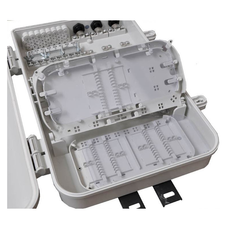 Optický FTTH spojovací box pre 24 pigtailov vr.