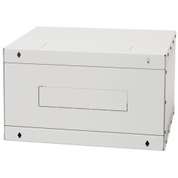 19"rozvádzač jednodiel.4U/400mm FLAT-PACK plech.dv.