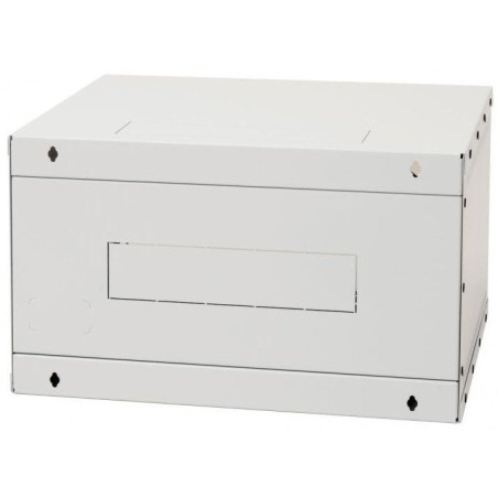19"rozvádzač jednodiel.4U/400mm FLAT-PACK plech.dv.