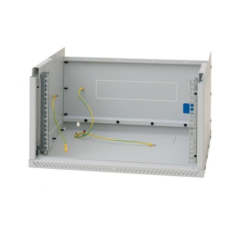19"rozvádzač jednodiel.4U/400mm FLAT-PACK plech.dv.