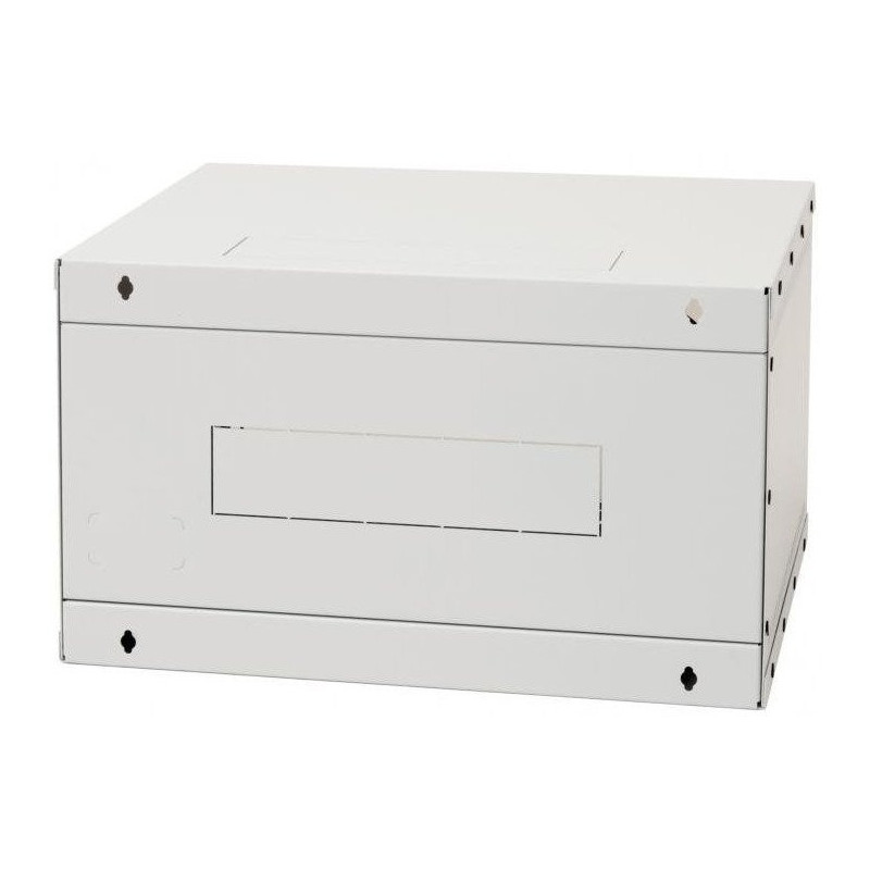 19"rozvádzač jednodiel.9U/400mm FLAT-PACK plech.dv.