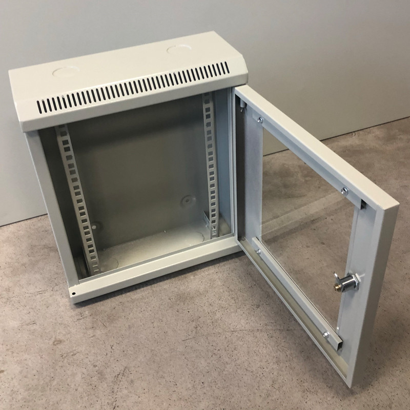 10" rack jednodielny 9U/140 DATACOM Šedý Skl. dv.