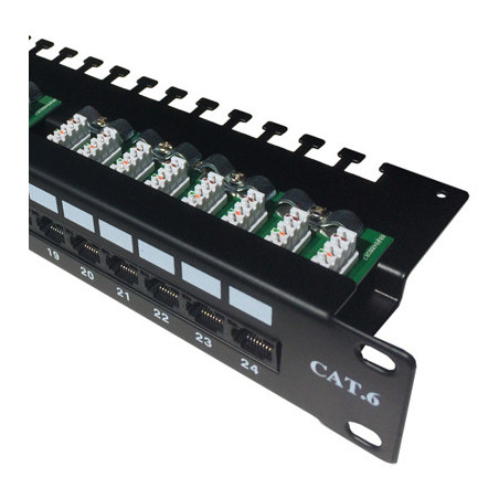DATACOM Patch panel 24p. CAT6 UTP 3x8p LSA 1U horný zárez