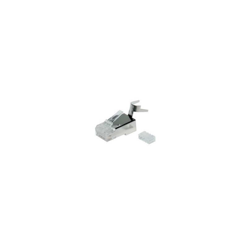 Konektor RJ45 CAT6A STP 8p8c tienený, drôt 20ks