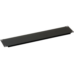 19" záslepka 4U plastový zámok RAL9005 čierna