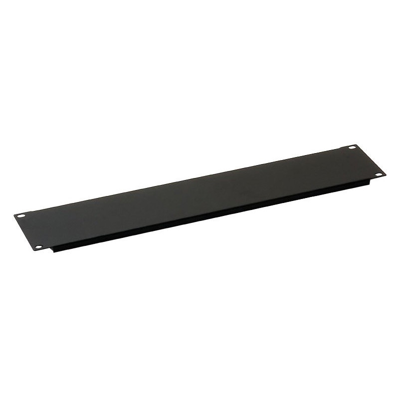 19" záslepka 4U plastový zámok RAL9005 čierna