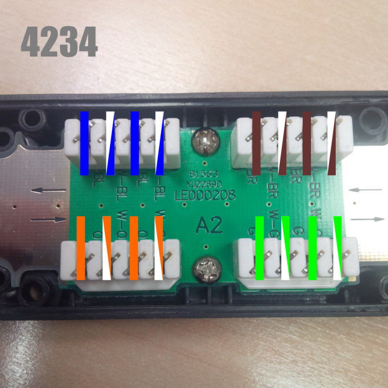 DATACOM Zárezová spojka UTP CAT6 LSA BK