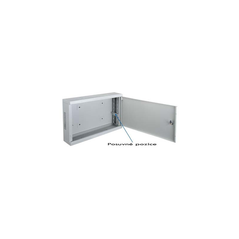 Datacom 19" rozvádzač 2U 540/350/120mm plech.WALL2