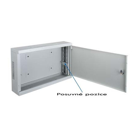 Datacom 19" rozvádzač 2U 540/350/120mm plech.WALL2