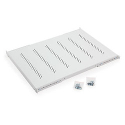 19"polica H4 perforovaná 1U/750mm,max.150kg sivá