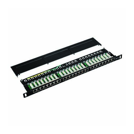 DATACOM Patch panel 19" STP 24 port CAT5E LSA 0,5U