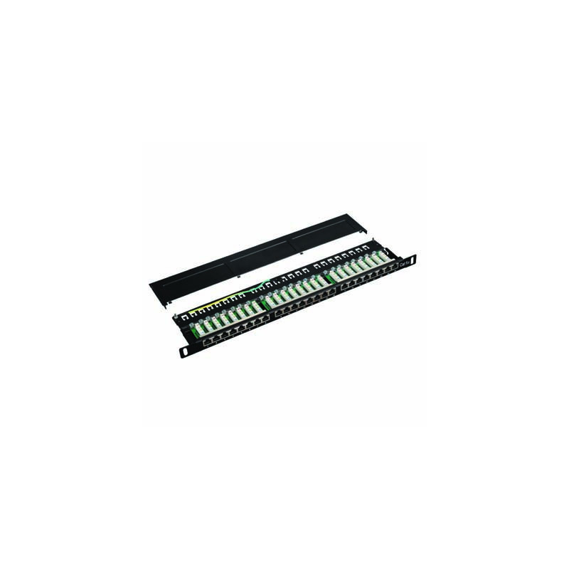 DATACOM Patch panel 19" STP 24 port CAT5E LSA 0,5U