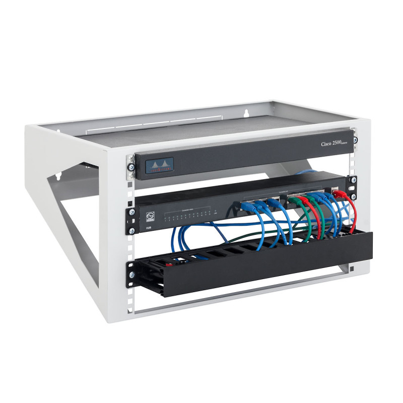 19" nástenný rám 6U/300 RAL7035