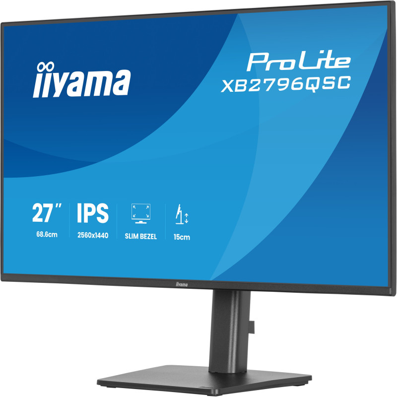 iiyama ProLite/XB2796QSC-B1/27"/IPS/QHD/75Hz/4ms/Čierna/3R