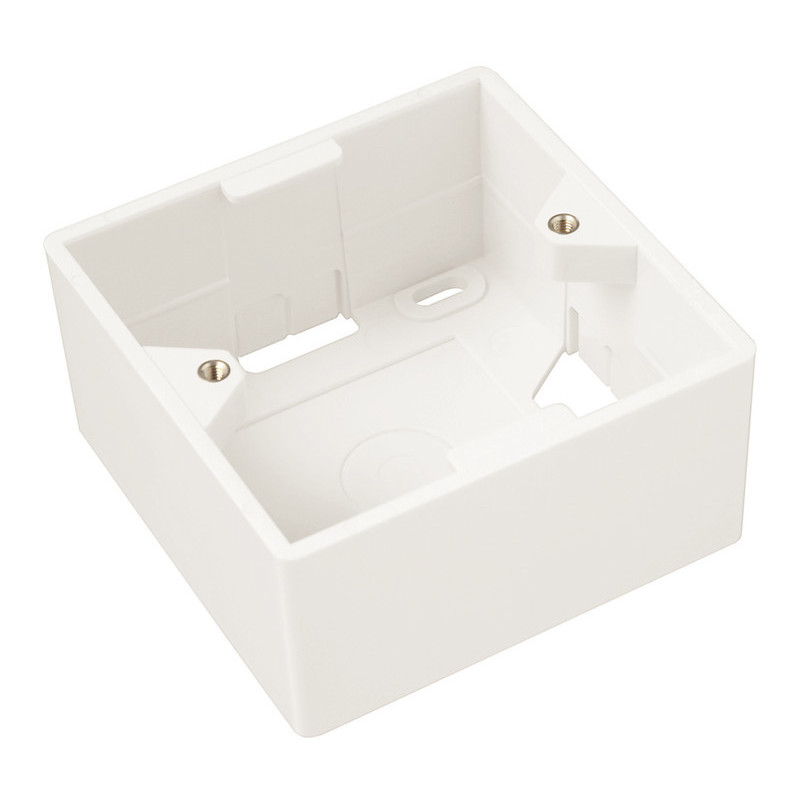 Modul French style Solarix 45x45mm pre 2 keystony priamy biely