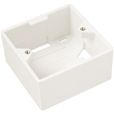 Modul French style Solarix 45x45mm pre 2 keystony priamy biely