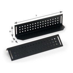 Nosné lyžiny pre rack hl.800mm (L=580mm)-pár sivé