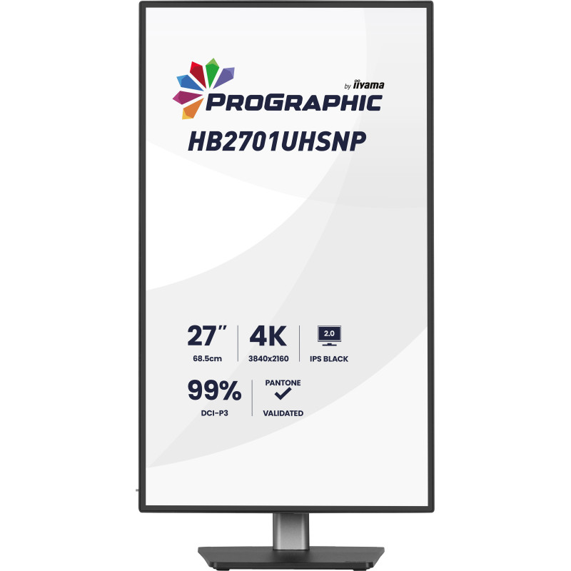 iiyama ProGraphic/HB2701UHSNP-B1/27"/IPS/4K UHD/60Hz/4ms/Čierna/3R