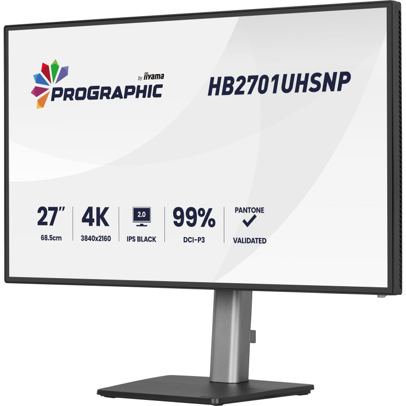 iiyama ProGraphic/HB2701UHSNP-B1/27"/IPS/4K UHD/60Hz/4ms/Čierna/3R