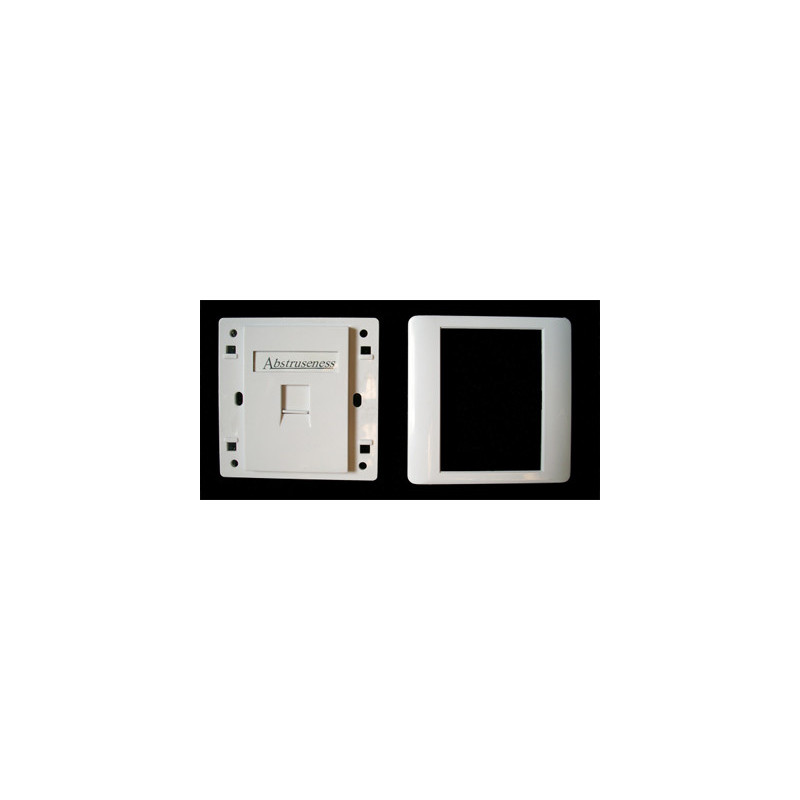 WALL plate SA s rámčekom pre 1keystone (80 x 80)