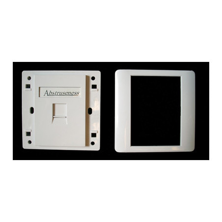 WALL plate SA s rámčekom pre 1keystone (80 x 80)