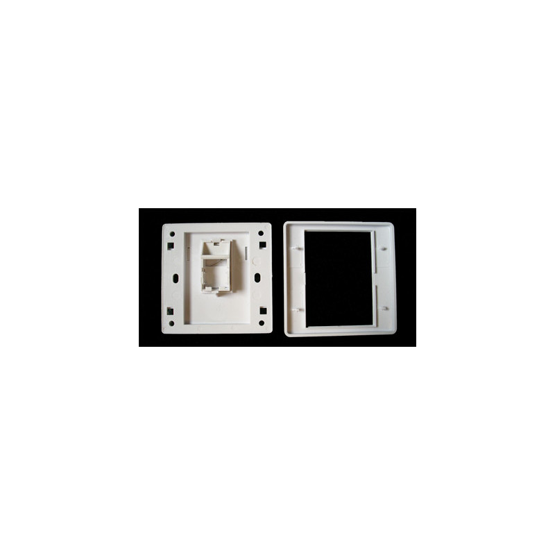 WALL plate SA s rámčekom pre 1keystone (80 x 80)