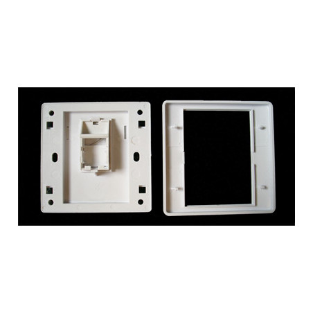 WALL plate SA s rámčekom pre 1keystone (80 x 80)