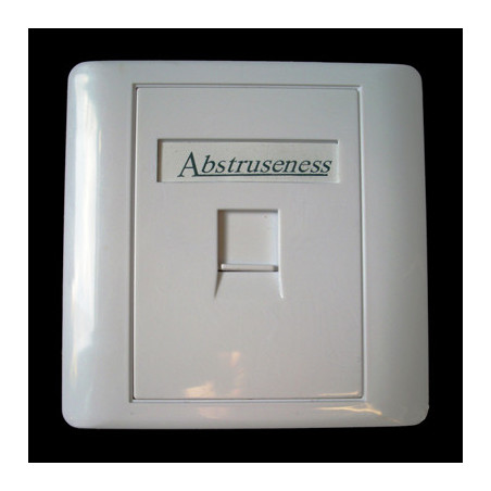 WALL plate SA s rámčekom pre 1keystone (80 x 80)